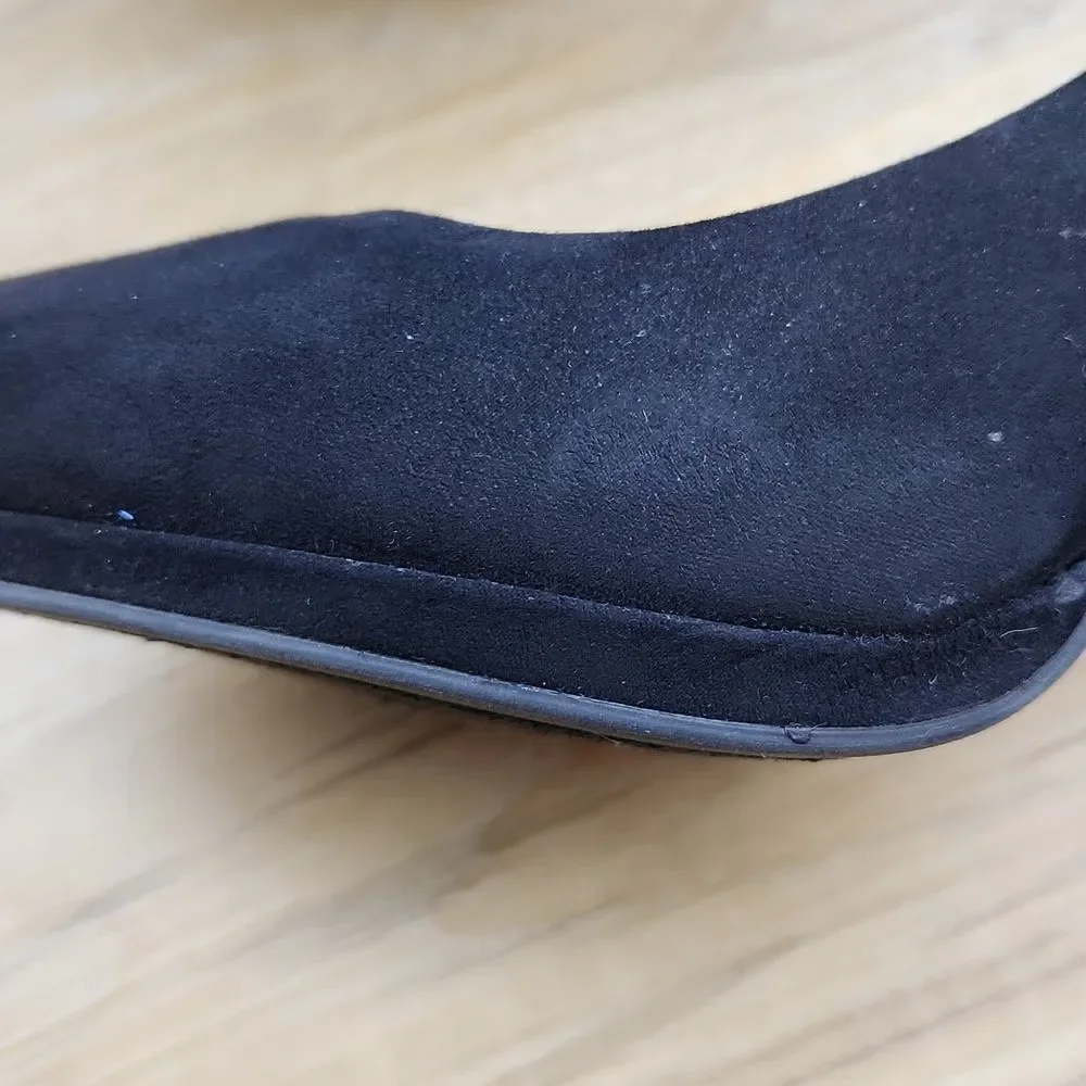 🩵NWOB Dream Pairs Black City Suede Heels Size 8